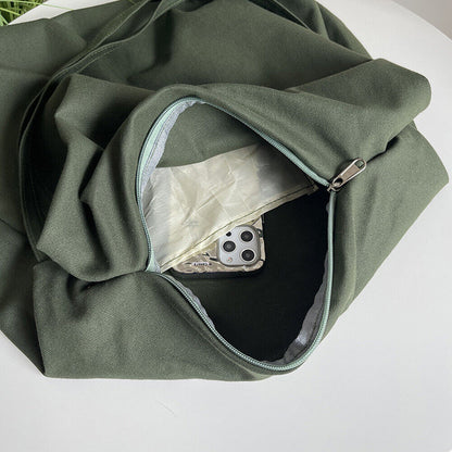 Canvas Shoulder Bag Large Capacity Handbags Travel Bag Messenger Bag Tote Bag