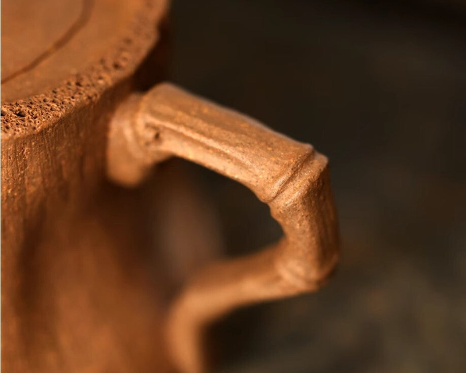 120cc chinese Yixing Handmade Zisha teapot Duan Clay Bamboo Hu Gongfu Tea Pot