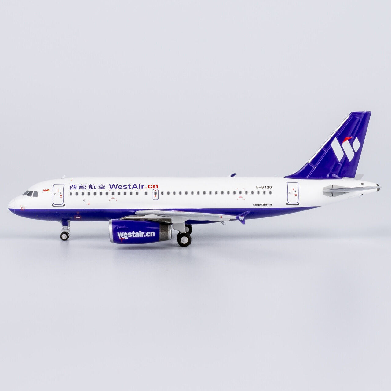 1:400 NGmodels West Air Airbus A319 Passenger Airplane Diecast Model