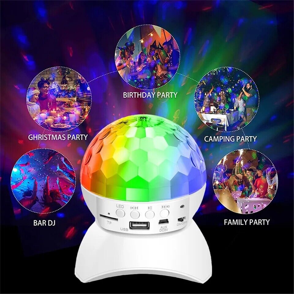 Luz Luces Para Casa Dormitorio Giratoria con Musica Bluetooth Inalambrico