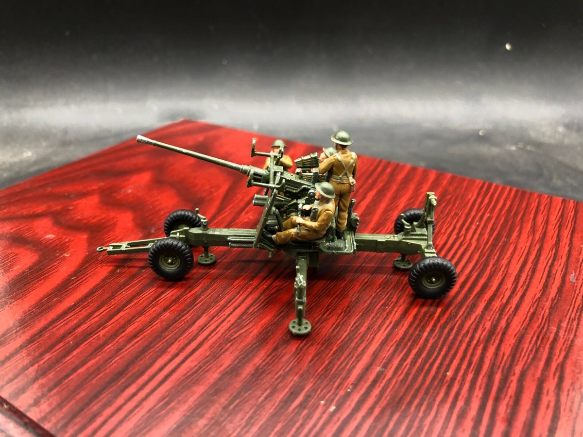 1/72 British Bofors 40-mm MK-2 AA-Gun & Crew handPainted Model*6170