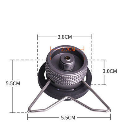 Outdoor Camping Gas Stove Burner Tank Adapter Connector Coupler Converter Head