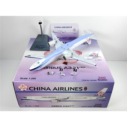 22cm 1:200 Aviation China Airlines Plane Airbus A321neo Diecast Aircraft Model