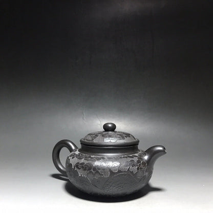 Chinese Yixing Zisha Clay Handmade Exquisite Teapot（龙纹仿古 底款：尹振庭）