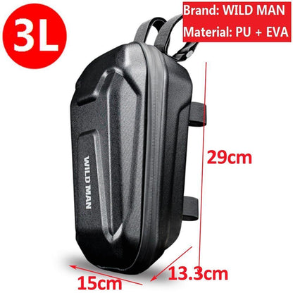Universal Electric Scooter Handle Bag EVA Hard Shell 3-5L Bicycle 320x180x135 mm