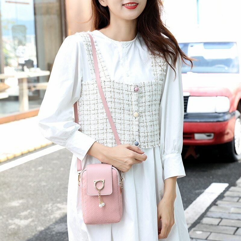 New Female Autumn Winter Mini Cross-body Shoulder Bags Pearl Tassel Diagonal Bag