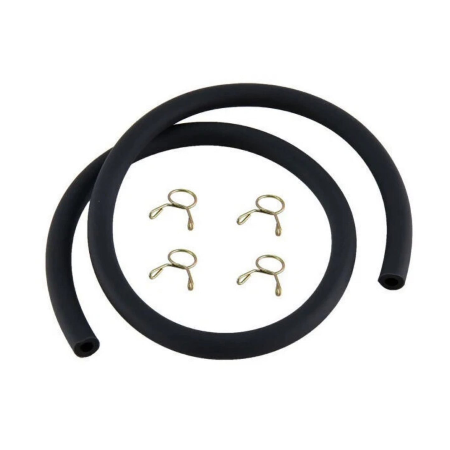4mm ID 8mm OD 50cm Petrol Pipe Fuel Tube w/Clamps For Small Engines Universal