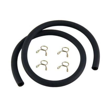 4mm ID 8mm OD 50cm Petrol Pipe Fuel Tube w/Clamps For Small Engines Universal