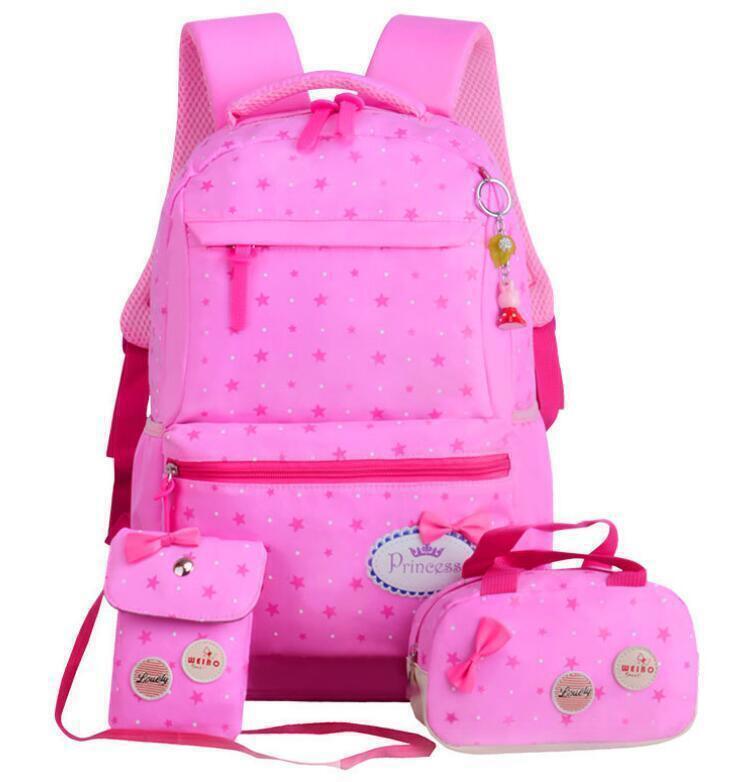 Backpack Girls Kids School Bags 3 Pcs/Set Schoolbag School Rucksack