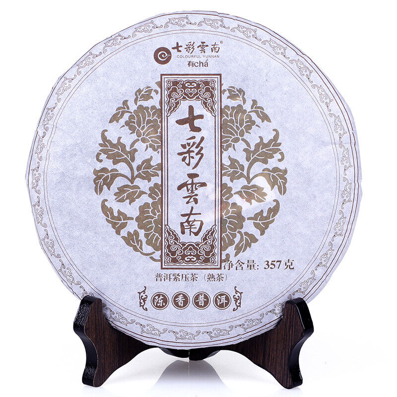 COLOURFUL YUNNAN Qing Feng Xiang Chen Xiang Pu-erh Tea Cake 357g Ripe Puer Pu'er