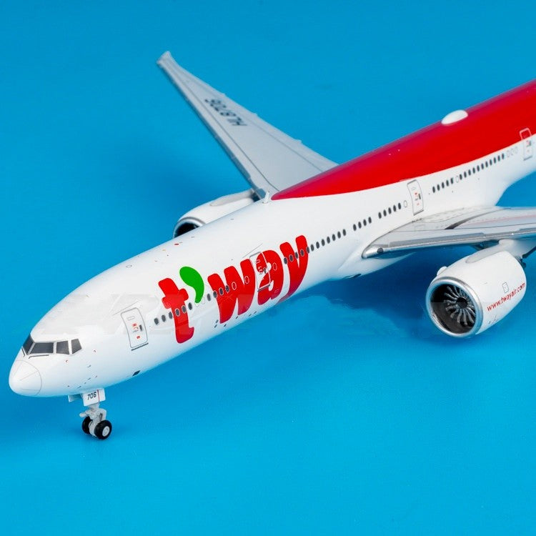 1:400 JC Wings TwayAir Boeing 777-300ER HL8706 Airplane Diecast Aircraft Model