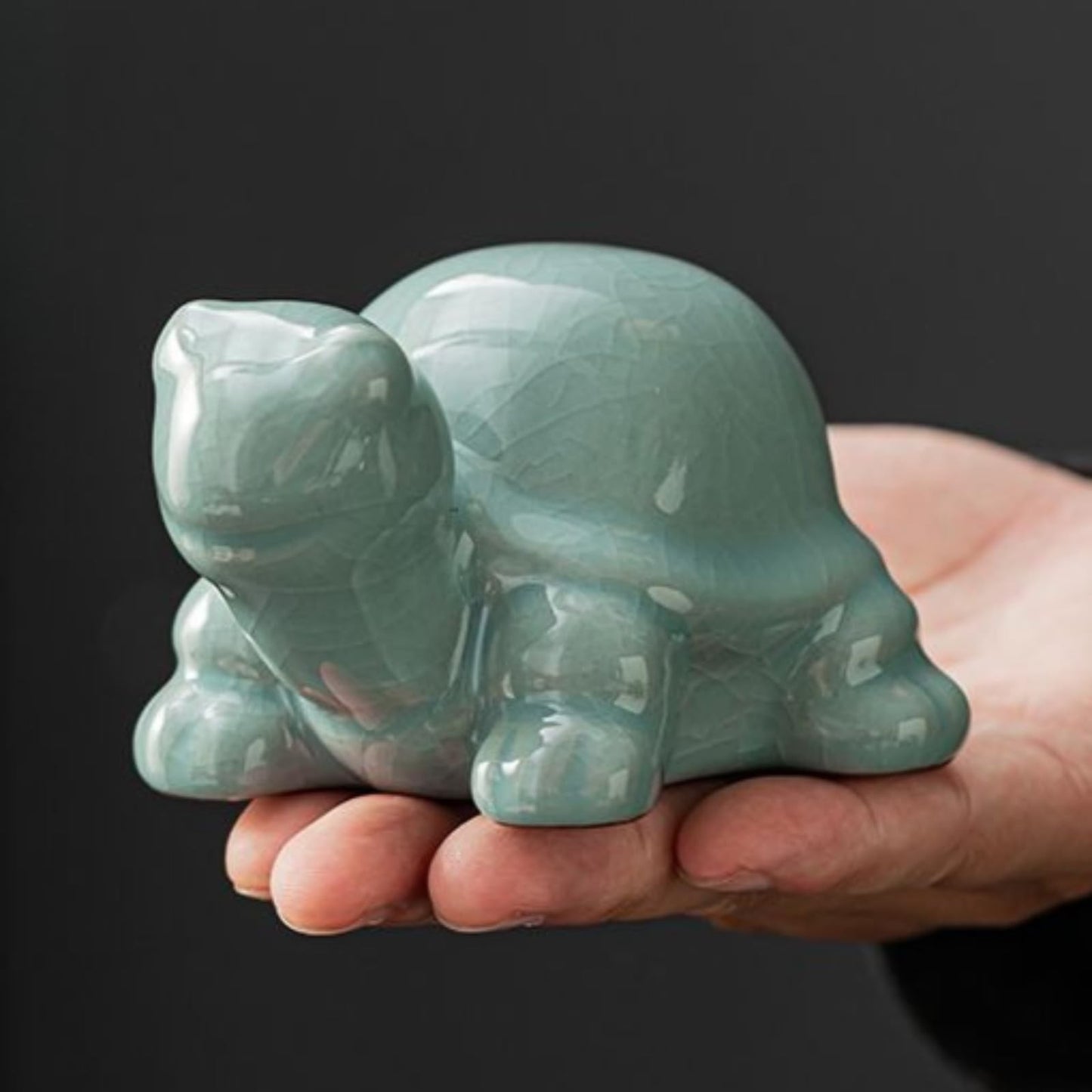 Ceramic Tea Pet Ornament 10cm Teapot Cover Holder Tea Table Decor Tea Ceremony