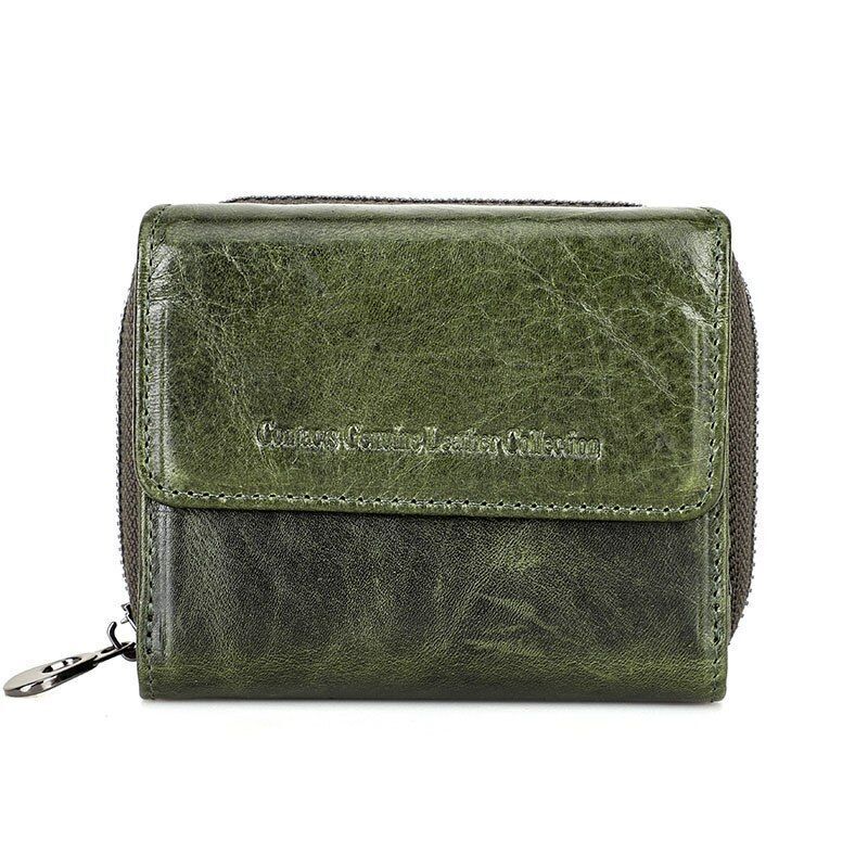Leather Wallet Women Clutch Bag Coin Purse Small Card Holder 10*12*3.5 CM 160 G