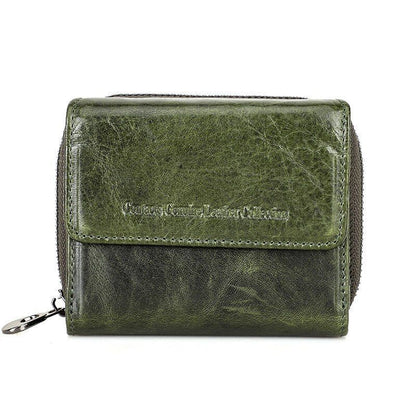 Leather Wallet Women Clutch Bag Coin Purse Small Card Holder 10*12*3.5 CM 160 G