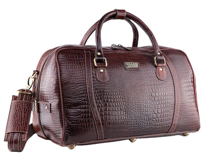 Genuine Leather Travel Duffel Bag Weekend Luggage Leather Duffle Bag