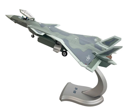 1:48 45CM AVIC J-20 Stealth Fighter Jet PlaneDiecast Military Aircraft Model
