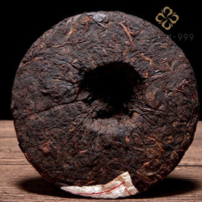 200g Aged Ripe Puer Tea Cake Yiwu Yunnan Big Leaf Fermented Compressed Puer Tea