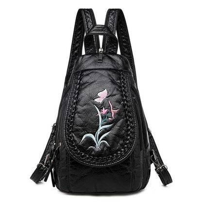 High Quality Backpack Women New Leather Backpack School Bag for Teenage Girls