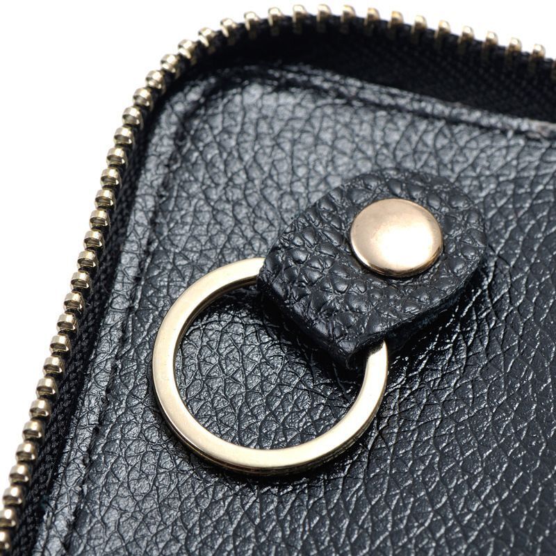 Vintage Genuine Leather Wallet Men Key Holder Organizer Multifunction Covers Bag