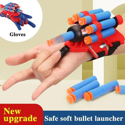 Spider Shooter Toy Gloves Man Web Spider Kids Plastic Cosplay Launcher Glove