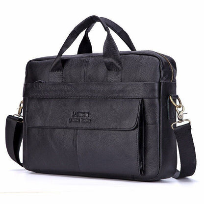 Men Genuine Leather Handbags Leather Travel Bags Men's Crossbody Shoulder Bag