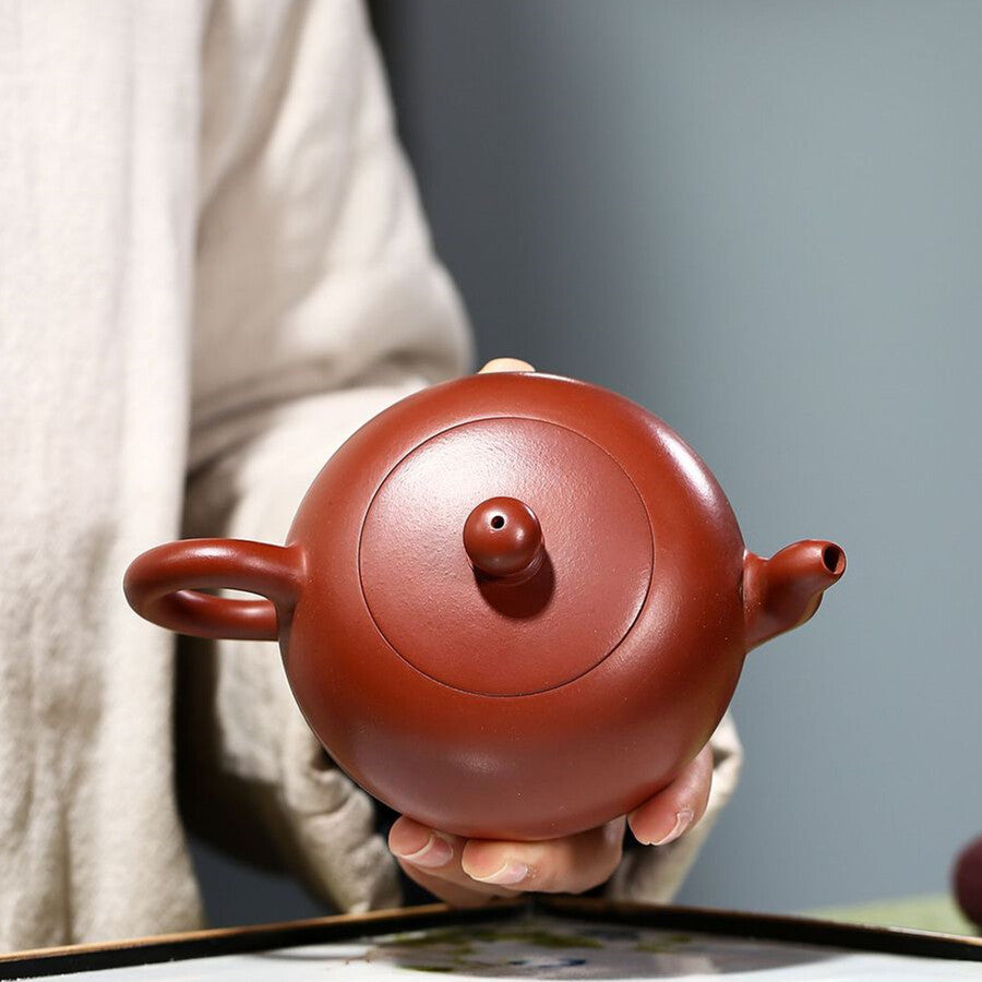 Real Yixing Zisha Dahongpao Clay Marked Traditional Craft Tea Pot 320ml For Puer