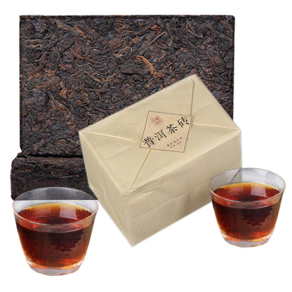 Ancient Tree Old Dry Puer Brick Yunnan Ripe Puerh Tea Brick Black Tea Icelandic