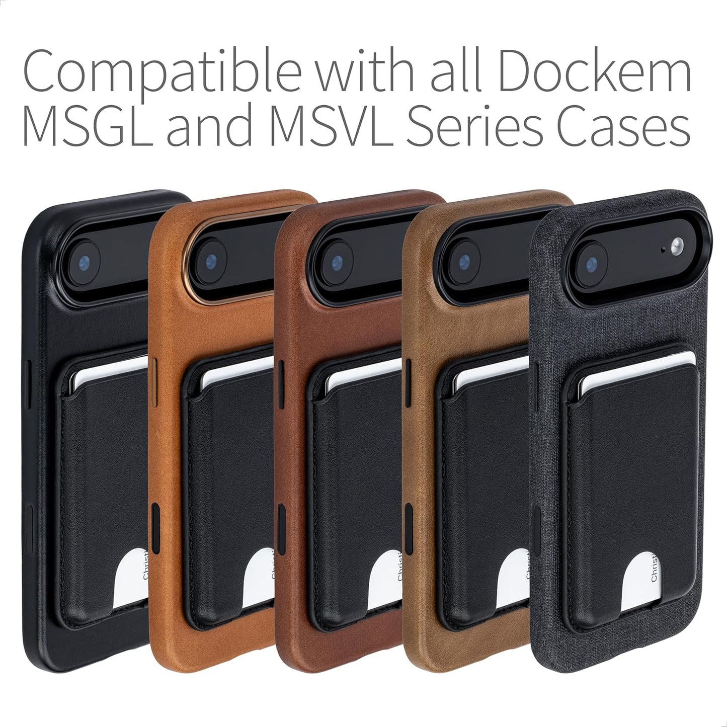 Ionic Slim Wallet Compatible with Magsafe and Built-In Metal Plate for Magnetic