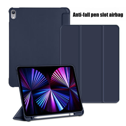 iPad Pro 11-inch tablet with pen slot 789 generation TPU soft case leather case