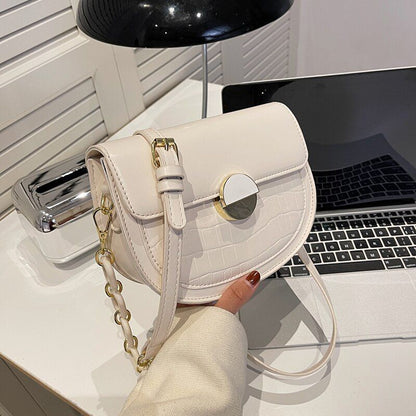 Synthetic Leather Crossbody Bag Shoulder Purse Small Leather Pouch 21.5*7*15 CM
