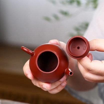 Tea Pot 100ml Real Yixing Zisha Dahongpao Clay Marked 7 Infuser Holes Master Pot