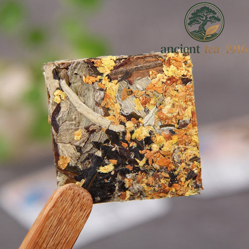 500g Yunnan Ancient Tree White Tea Osmanthus Moonlight White Small Square Pieces