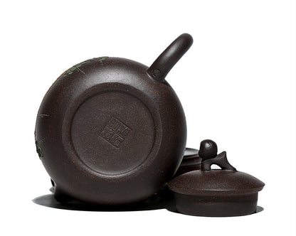 Real Yixing Zisha Tea Pot Marked Xishi Pot Monkey Statue Chinese Kungfu Tea Pot