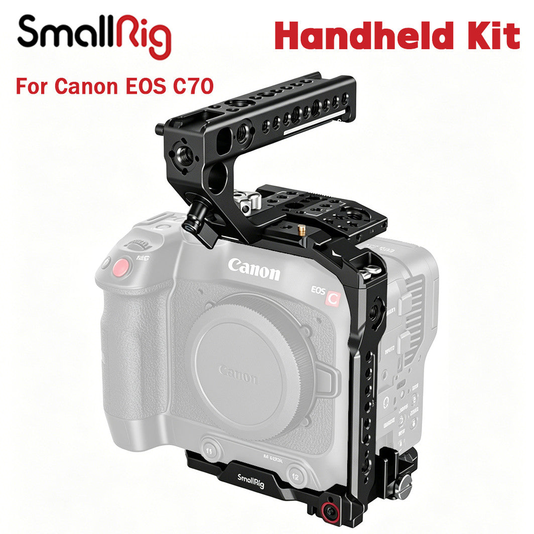 SmallRig Camera Cage Handheld Kit For Canon EOS C70 with NATO Top Handle