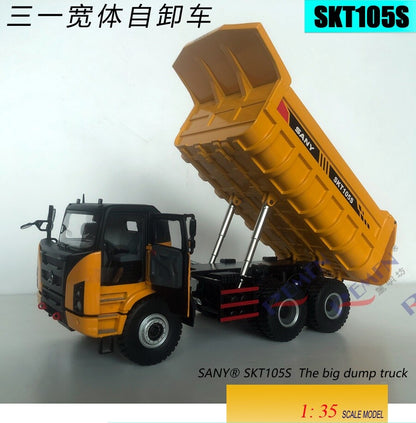 1:35 31CM SANYI SKT105S WIDE BODY DUMPTRUCK Construction Equipment Diecast Model
