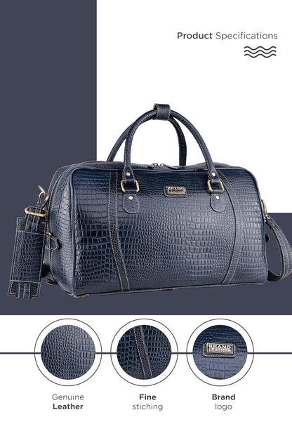 Genuine Leather Travel Duffel Bag Weekend Luggage Leather Duffle Bag