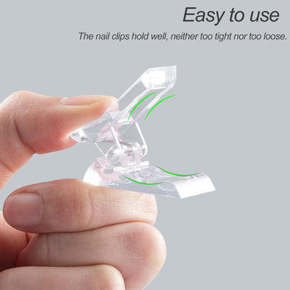 5PCS Nail Tips Clip Quick Building Poly Builder Gel DIY Extension Clamp Clips