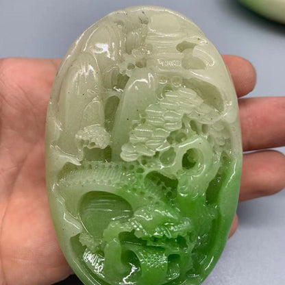 Jade and Stone Landscape Art Decor for Landscape Painting