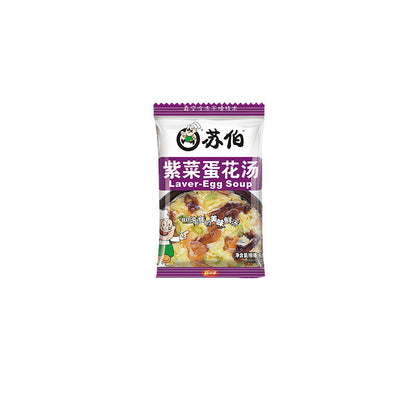 Ready To Drink Egg Drop Soup & Vegetable Soup - 10 Packs Subo Instant Soup.