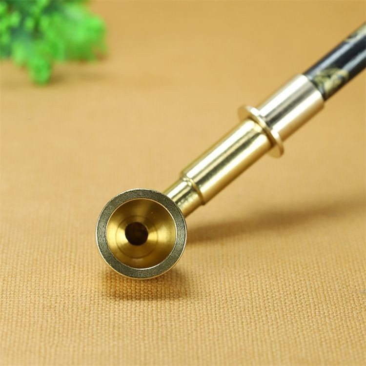 Natural Jade Bamboo Joint Pipe Mouthpiece Healthy Tobacco Pipe Filter Men Gift