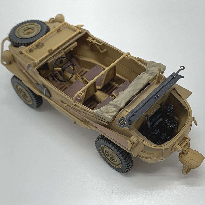 1:35 ARTISAN TYPE166 Amphibious Off-road Vehicle Army ABS Diecast Military Model