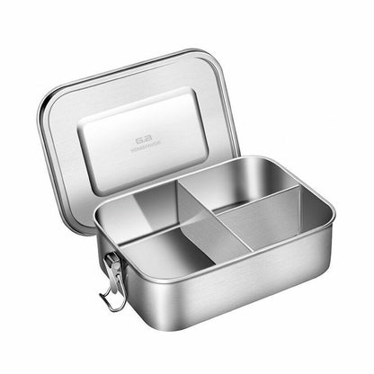 Lunch Container Stainless Steel Food Snack Storage Boxes Eco-friendly Rectangle