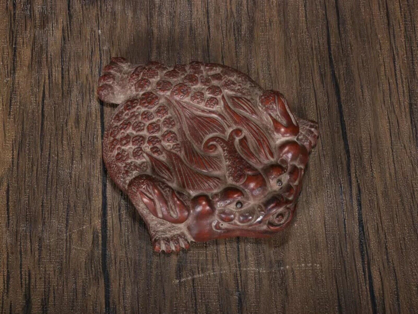 chinese tea pet gold-toad zisha Clay Fun Gongfu Popular Table Wealth yixing rare