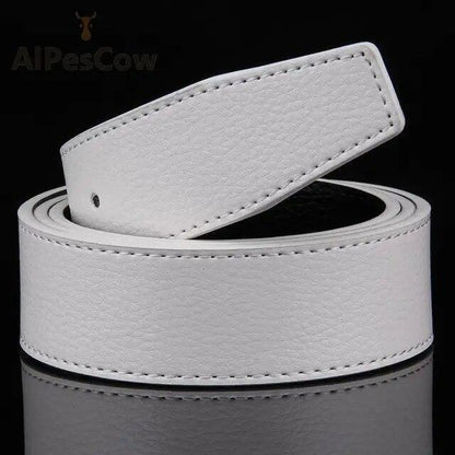 3.5mm Replacement Belt Genuine Leather LUXURY Mens Reversible Strap For H Buckle