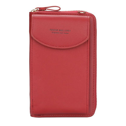 Wallet Shoulder Mini Synthetic Leather Bag Straps Phone Big Card Holders Handbag