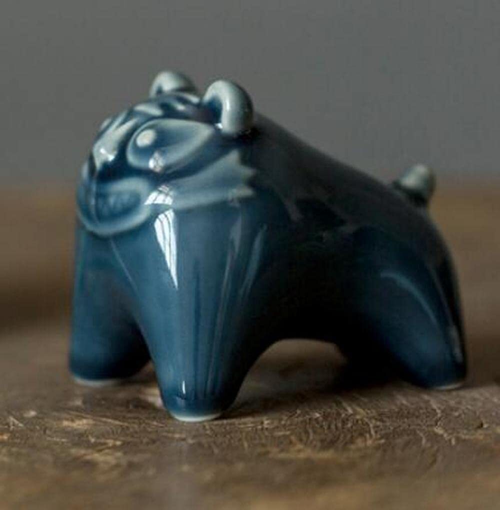 8cm Tiger Tea Pet Tea Ornaments Ceramic Tea Play Home Decor