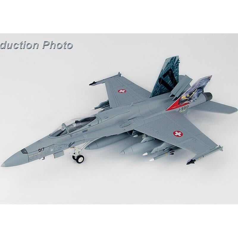 1:72 HM F/A-18C Honet Swiss Air Force J-5017 Fighter Diecast Aircraft Model