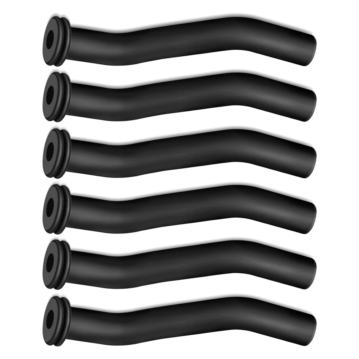 6PCS Vacuum Hose Compatible for Briggs & Stratton Engine Durable Rubber Material