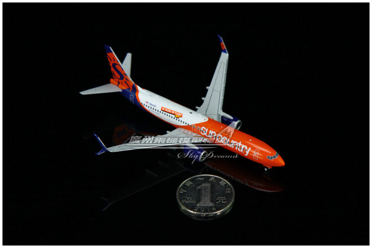 1:400 GeminiJets Sun country BOEING B737-800S Airplane Diecast Aircraft Model