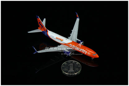 1:400 GeminiJets Sun country BOEING B737-800S Airplane Diecast Aircraft Model